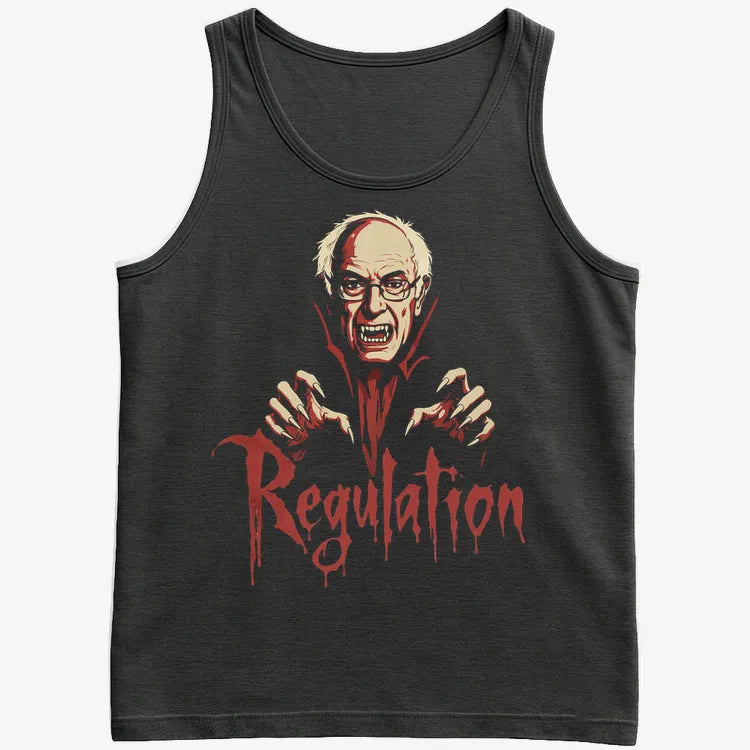 Bernie Sanders Regulation Dracula-Men's Tank Top-Black