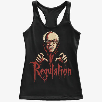 Bernie Sanders Regulation Dracula-Women's Tank Top-Midnight