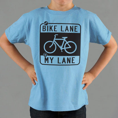The Bike Lane is My Lane Bicycle Road Sign Design