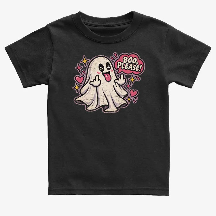 Boo Please!-Kids T-Shirt-Black