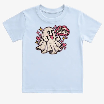 Boo Please!-Kids T-Shirt-Blue