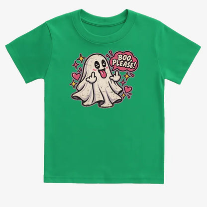 Boo Please!-Kids T-Shirt-Green