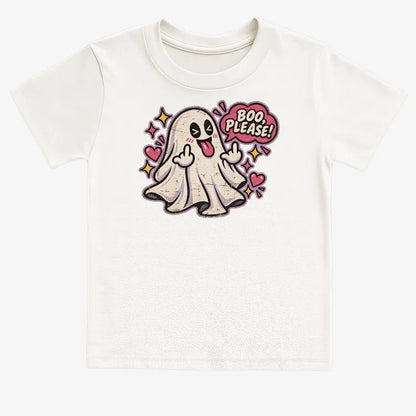 Boo Please!-Kids T-Shirt-White