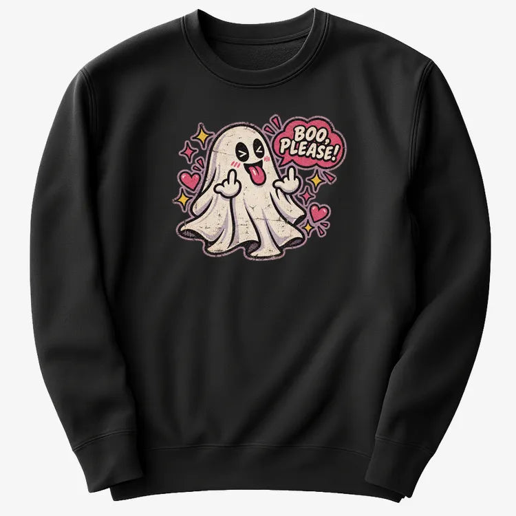 Boo Please!-Sweatshirt-Black