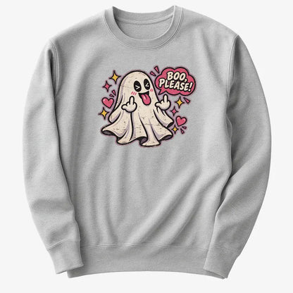 Boo Please!-Sweatshirt-Gray Heather