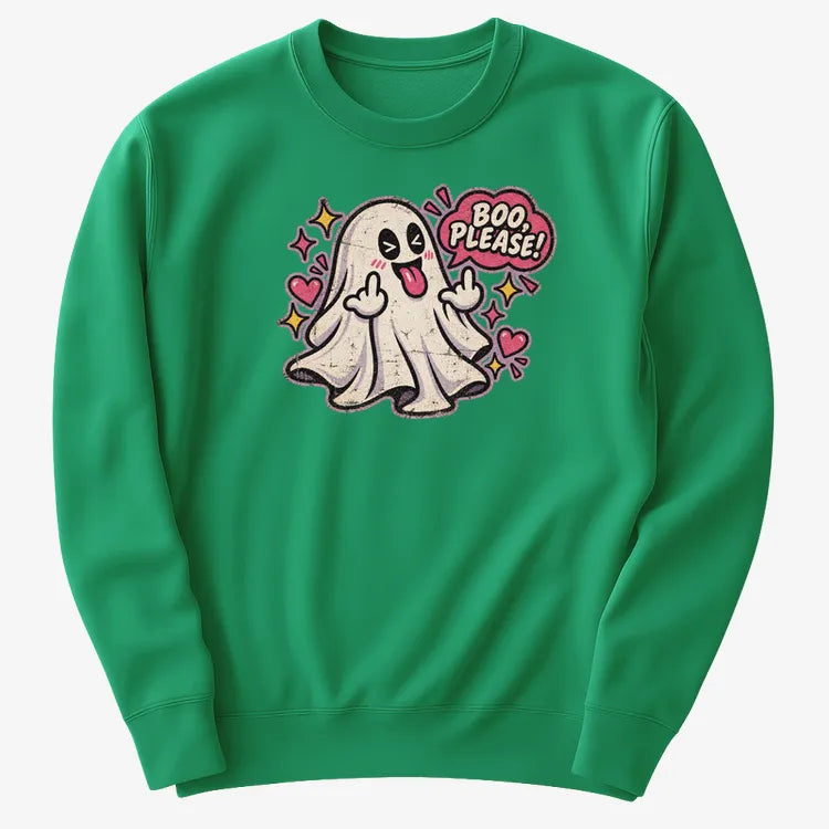 Boo Please!-Sweatshirt-Green