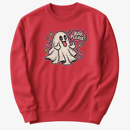 Boo Please!-Sweatshirt-Red