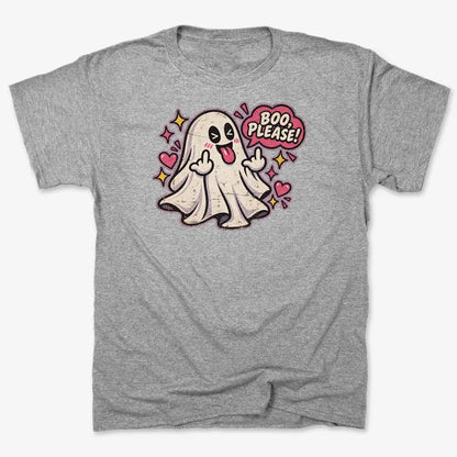 Boo Please!-Unisex Heavyweight T-Shirt-Heather Gray