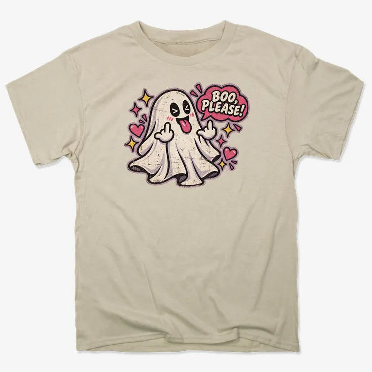 Boo Please!-Unisex Heavyweight T-Shirt-Sand