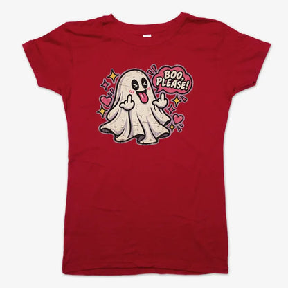 Boo Please!-Women's T-Shirt-Deep Red