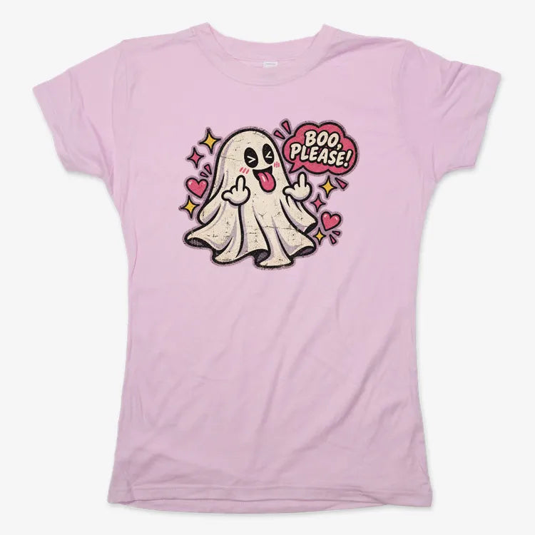 Boo Please!-Women's T-Shirt-Soft Pink