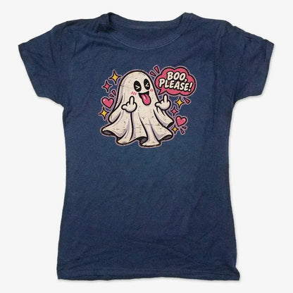 Boo Please!-Women's T-Shirt-True Navy
