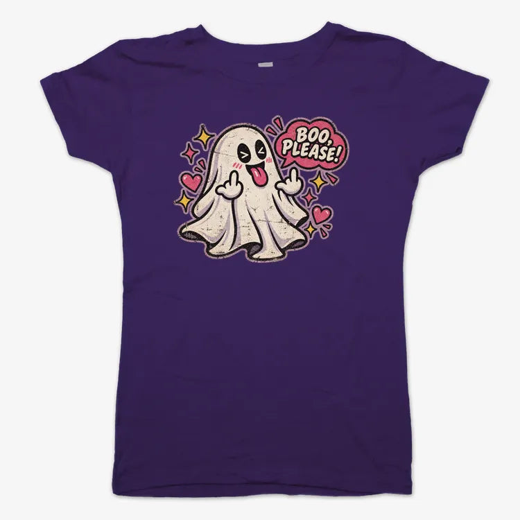Boo Please!-Women's T-Shirt-Violet