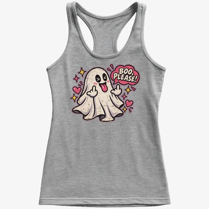 Boo Please!-Women's Tank Top-Gray Granite