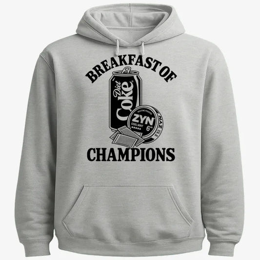 Breakfast of Champs-Hoodie-Gray Heather
