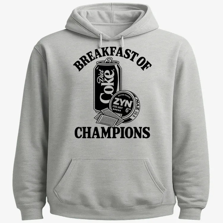 Breakfast of Champs-Hoodie-Gray Heather