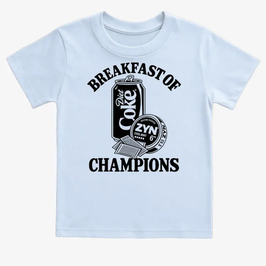 Breakfast of Champs-Kids T-Shirt-Blue