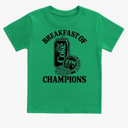 Breakfast of Champs-Kids T-Shirt-Green