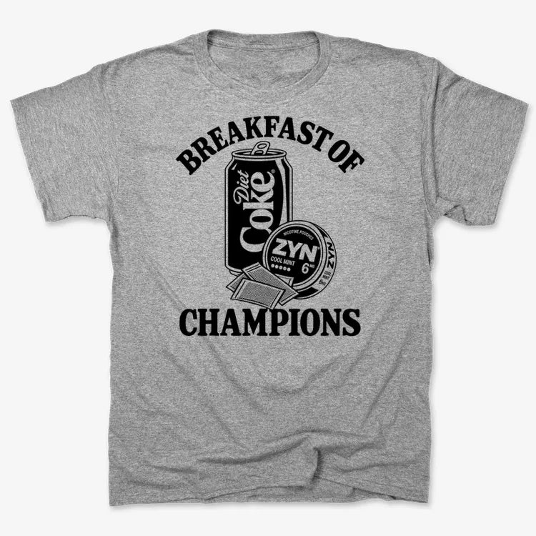 Breakfast of Champs-Men's T-Shirt-Gray Heather