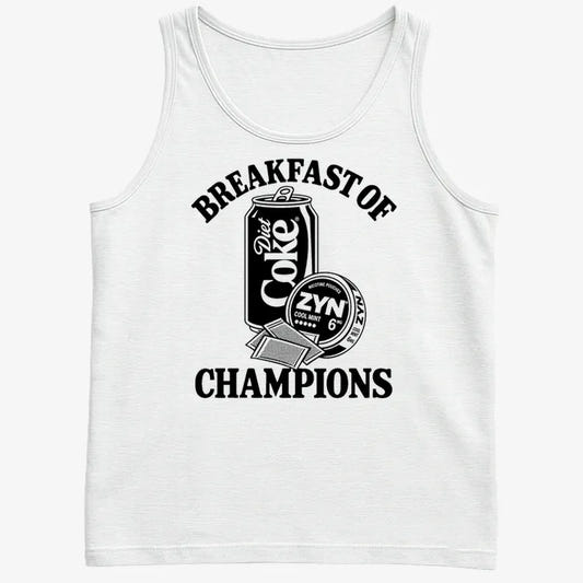 Breakfast of Champs-Men's Tank Top-White