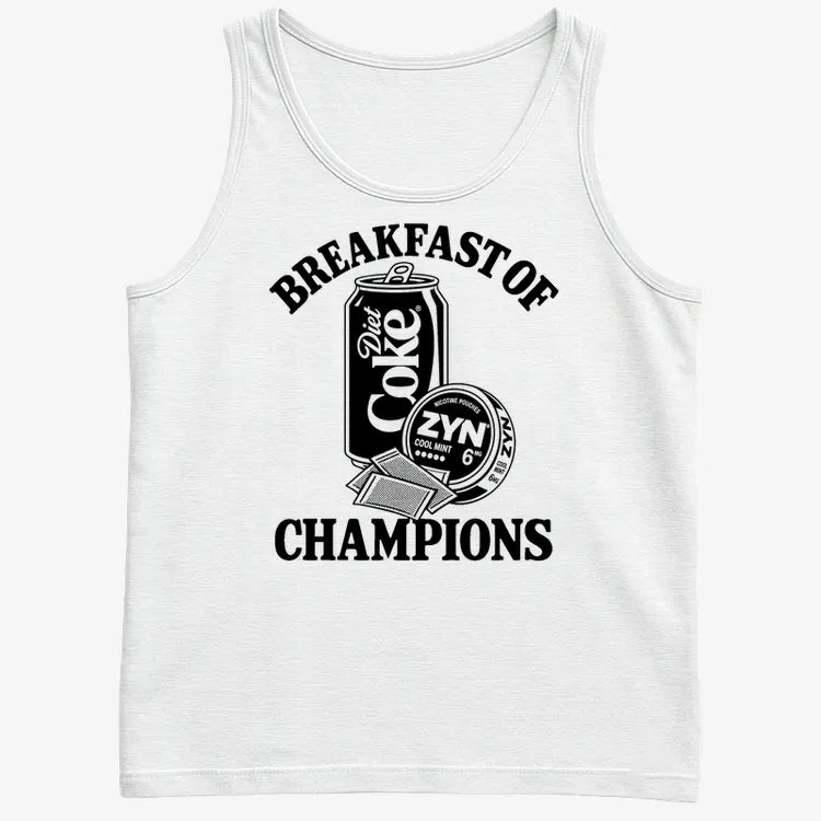 Breakfast of Champs-Men's Tank Top-White