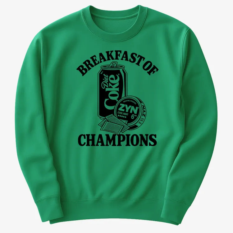 Breakfast of Champs-Sweater-Green