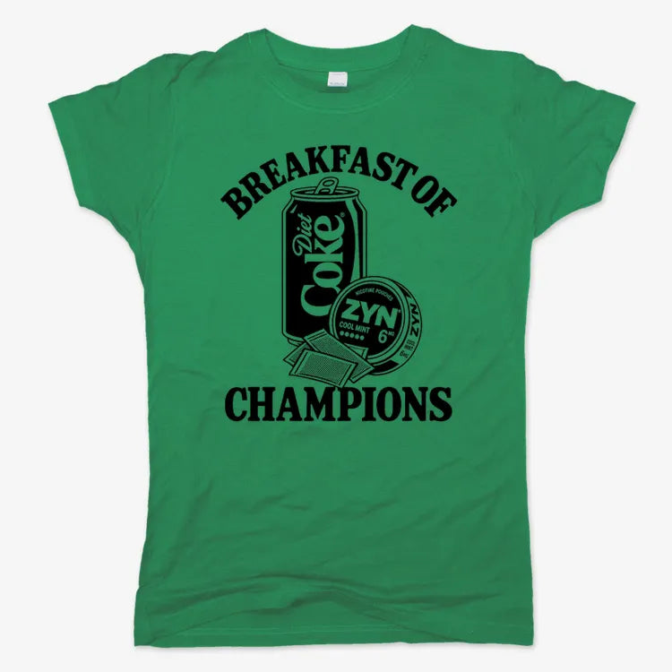 Breakfast of Champs-Women's T-Shirt-Lucky Green