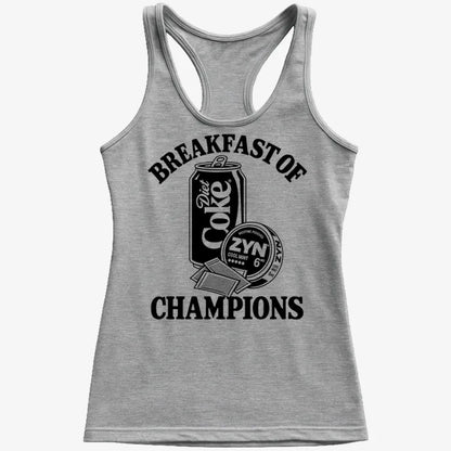 Breakfast of Champs-Women's Tank Top-Gray Granite