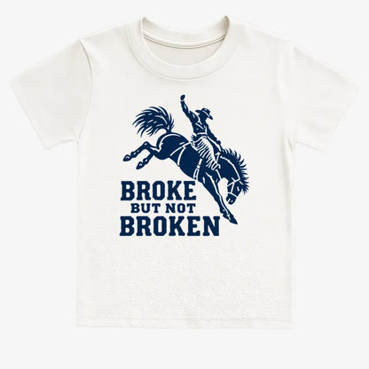 Broke but Not Broken-Kids T-Shirt-White