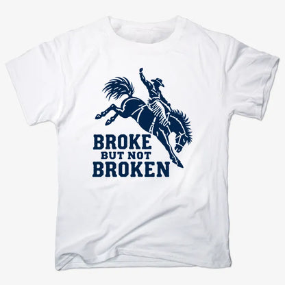 Broke but Not Broken-Unisex Heavyweight T-Shirt-White