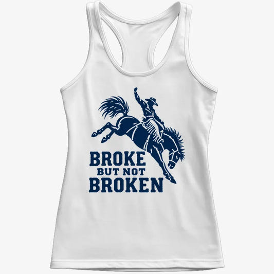 Broke but Not Broken-Women's Tank Top-Snow