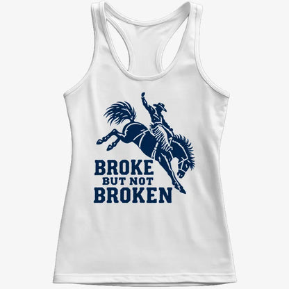 Broke but Not Broken-Women's Tank Top-Snow