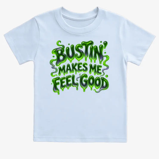 Bustin' Makes Me Feel Good-Kids T-Shirt-Blue