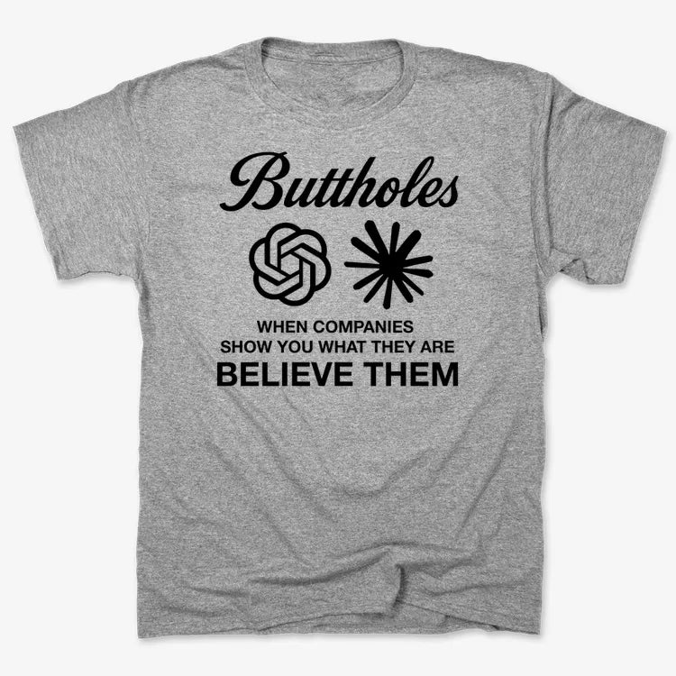 Buttholes: Believe them-Men's T-Shirt-Gray Heather