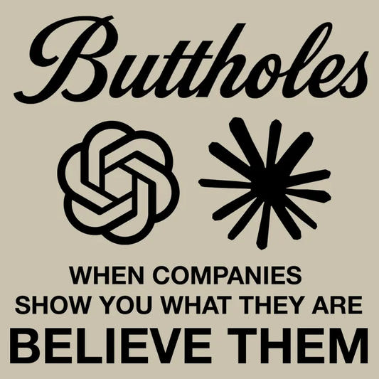 Buttholes: Believe them graphic tee design