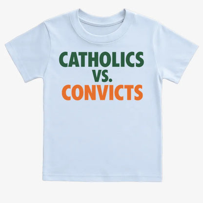 CATHOLICS vs. CONVICTS-Kids T-Shirt-Blue