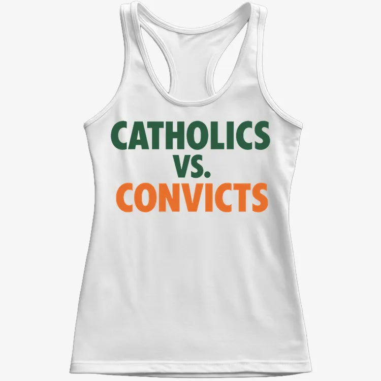 CATHOLICS vs. CONVICTS-Women's Tank Top-Snow