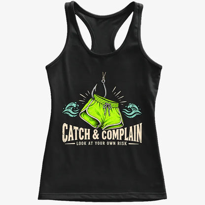 Catch & Complain Look at Your Own Risk-Women's Tank Top-Midnight