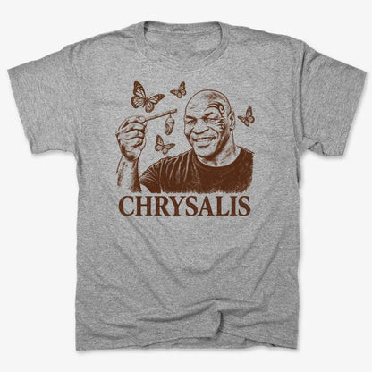 Chrysalis-Unisex Heavyweight T-Shirt-Heather Gray