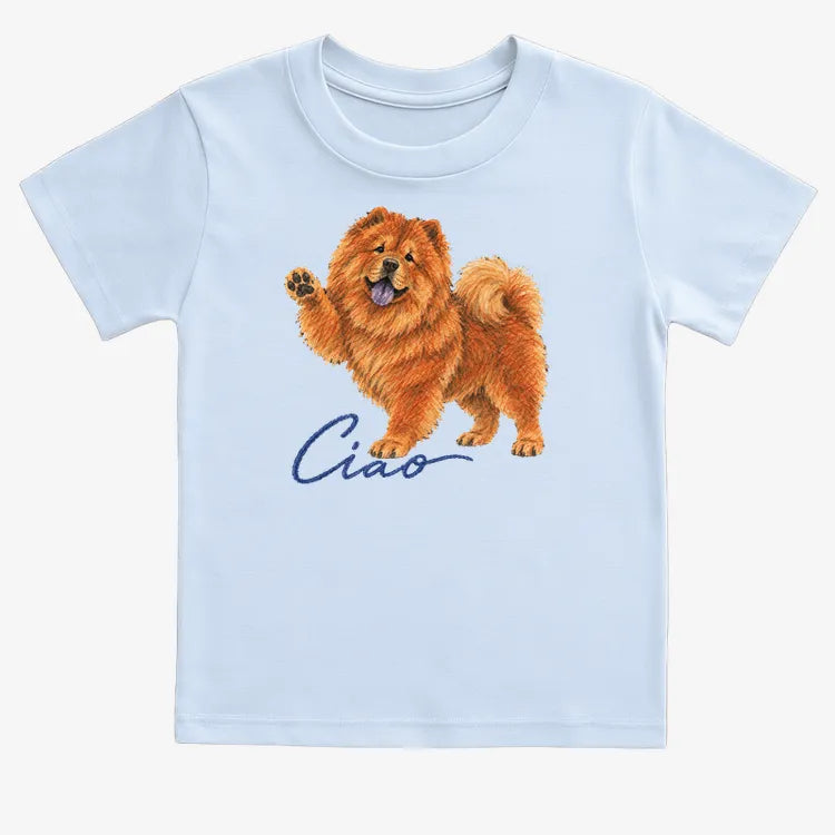 Ciao Chow Chow-Kids T-Shirt-Blue