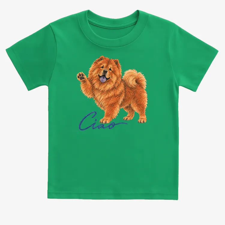Ciao Chow Chow-Kids T-Shirt-Green