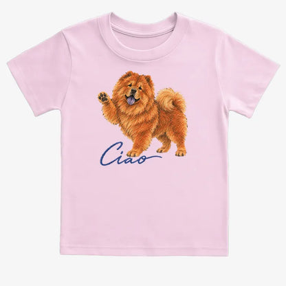 Ciao Chow Chow-Kids T-Shirt-Pink
