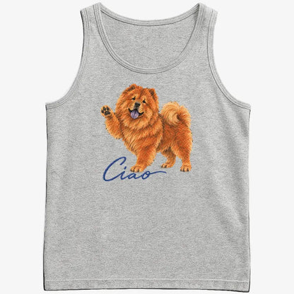 Ciao Chow Chow-Men's Tank Top-Gray Heather