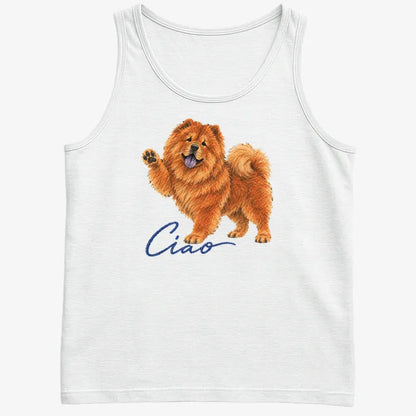 Ciao Chow Chow-Men's Tank Top-White
