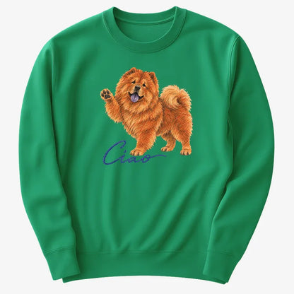 Ciao Chow Chow-Sweatshirt-Green