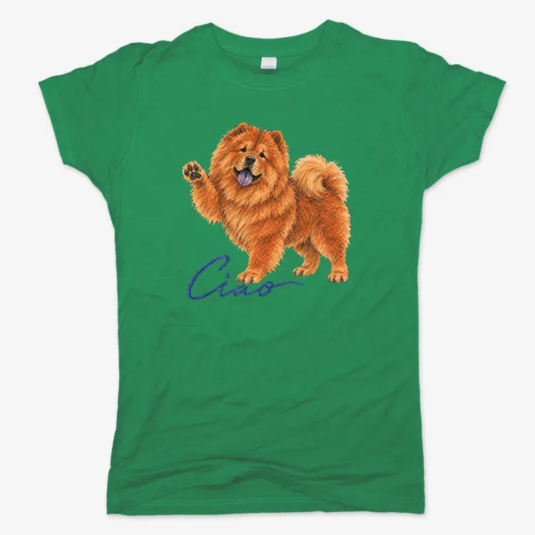 Ciao Chow Chow-Women's T-Shirt-Lucky Green