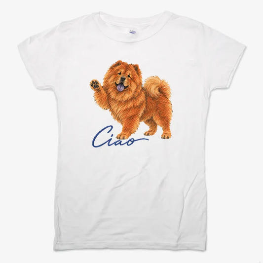 Ciao Chow Chow-Women's T-Shirt-Snow
