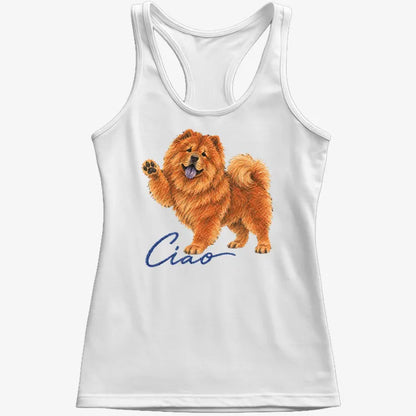 Ciao Chow Chow-Women's Tank Top-Snow