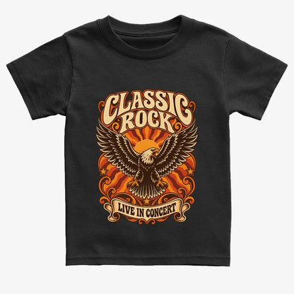 Classic Rock Revival Tee-Kids T-Shirt-Black