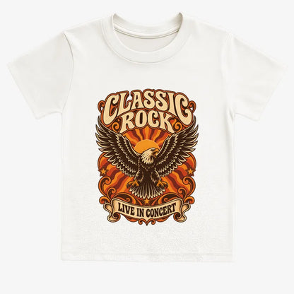 Classic Rock Revival Tee-Kids T-Shirt-White